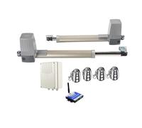 Kit d'ouvre-porte électrique, Actionneur de porte solaire à Double bras, 300KG, 2.5 mètres, opérateur automatique battante, ouvre-porte électrique 24vdc(Kit10 3G version)