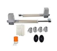 Kit d'ouvre-porte électrique, Actionneur de porte solaire à Double bras, 300KG, 2.5 mètres, opérateur automatique battante, ouvre-porte électrique 24vdc(Kit4)