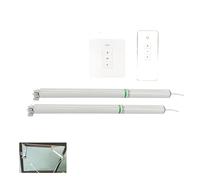 Kit d'ouvre-porte électrique, Ouvre-fenêtre électrique intelligent, wi-fi, Tuya, lucarne automatique, vis, moteur de fenêtres for les grands bâtiments d'aéroport, 400mm(Kit4)