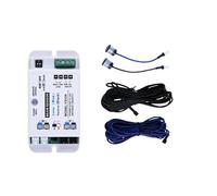 Kit d'ouvre-porte électrique, Ouvre-porte coulissant automatique à faisceau unique de 10m, capteur sécurité, faisceaux photocellules infrarouges(1 beam white)