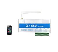 Kit d'ouvre-porte électrique, Ouvre-porte GSM à 4 canaux, sans fil, for téléphone portable, télécommande, contrôleur, relais, commutateur Intelligent