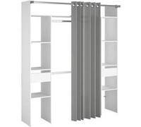 Dressing Kit dressing ARTIC EKIPA Décor mélaminé 2 penderies 2 tiroirs L176 P48