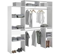 Kit dressing extensible ARTIC EKIPA - Blanc - 2 penderies + 2 tiroirs + 1 surmeuble