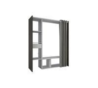 Kit dressing rideau Chene Waterford Lin tisse L150 P49 9 H183 cm MONTANA