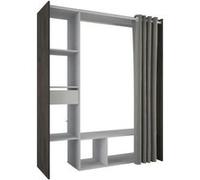 Kit dressing rideau Chene Waterford Lin tisse L150 P49 9 H183 cm MONTANA