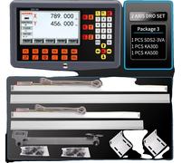 kit DRO à 2 axes, haute précision avec une résolution de 0,005 mm, polyvalent pour les applications de fraisage et de tournage, protection IP54, package 3