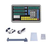 Kit DRO à 3 axes, affichage numérique, moniteur for tour à fraiser, échelle linéaire, encodeur linéaire, longueur 0MM-1000MM(3 Axis Complete Set)