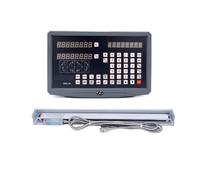 Kit DRO, lecture numérique LCD 2 axes WM210V avec 2 échelles linéaires, échelle en verre TTL for machine de tour à encodeur linéaire(0.001mm complete kit)