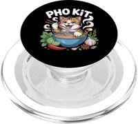 Kit drôle Pho Chat Pun Vietnamien Nouilles Bol Blague PopSockets PopGrip pour MagSafe