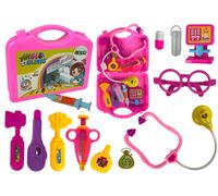 Kit du petit docteur Stéthoscope à étui rose