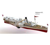 Kit du vapeur à roues Skibladner 1/60