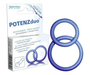 Kit Duo Potenz Anneaux bleus Grand Pénis XL 2 pièces