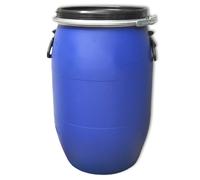 Kit d'urgence Kit de stockage fût à couvercle 60 L + bidon 25 L + robinet de vidange + entonnoir + 4X bouteilles à col large Récipient de stockage Catastrophe Conservation aliments Eau potable