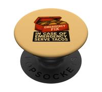 Kit d'urgence pour Les Amateurs de Tacos PopSockets PopGrip Adhésif