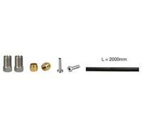 Kit durite avec raccords elvedes 2000m pour shimano noir