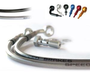 Kit durite de frein Tecnium Aviation SPEEDBRAKES carbone/raccord or