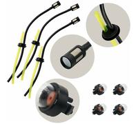 Kit Durite Essence et Poire Amorcage (3 Durites + 4 Poires) pour Débroussailleuse,Tronçonneuse,Compatible Stihl 025C,McCulloch 3200