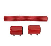 Kit Durite Radiateur 12 Pouces, Acier Inoxydable, Flexible, Diamètres 1 1/4 Pouces - Refroidissement Efficace, Installation Facile, Résistance et Longévité pour Systèmes de (Rouge)