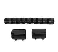 Kit Durite Radiateur 12 Pouces, Tuyaux Flexibles en Acier Inoxydable, Refroidissement Efficace pour Durites 1 3 / 4in, 1 1 / 2in, 1 1 / 4in - Haute Résistance, Installation Facil (Noire)