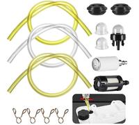 Kit durites essence universelles - Avec filtres et ampoules Résistant haute température - Entretien moteur thermique - Kit 14 pièces