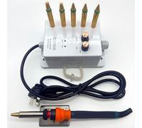 Kit Éblouissant pour Vêtements, Poseur De Strass Hotfix, Jeu D'embouts De Fixation en Laiton, Température Et Aspiration Réglables, Applicateur Hotfix 6 Pièces, pour Vêtements, Chaussures