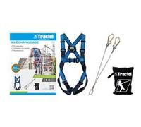 Kit échafaudage TRACTEL harnais + longe double - 70152 Noir G