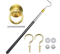 Kit échelle de grenier avec tige réglable pour ouvre-fenêtre, longueur 56-164 cm, acier inoxydable pour une longue durée de vie