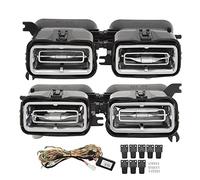 Kit Éclairage Ambiant Aérateur Avant 64 Couleurs, 4 Pièces, Adapté GLE GLS - Class W167 X167 2020 et Plus - Effet Lumineux Personnalisable, Installation Plug and Play, Intérieur