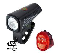Kit éclairage Avant & Arrière USB "BUSTER 150 + NUGGET II" 150 Lumen