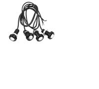 Kit Éclairage Grille LED Ambre 4pcs pour Camion SUV | 4 lumières ambre, montage grille mesh, style agressif, compatible SUV et pour camion, design symétrique