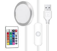 Kit Éclairage LED pour Modèle Imprimé 3D, Lampe LED avec Télécommande 16 Modes, Assemblage Facile, Compatible avec Abat-Jour Imprimé, Matériau ABS, Lumière Décorative Bureau Chambre