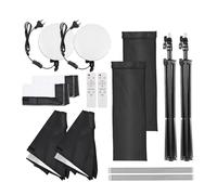 Kit Éclairage Studio Professionnel Andoer -SALALIS- 2x Softbox 50x70cm+2x LED 80W 2800K-6000K, 2x Télécommande, pour Photo/Video