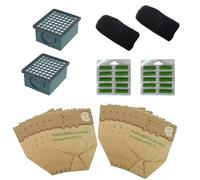 Kit économique pour Folletto VK 130-131 12 sachets 12 parfums 2 charbons 2 HEPA