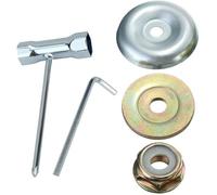 Kit Écrou Tête Universel 5x, Thermique Stihl/Echo/Ryobi, Fixation Lame/Gearbo, Métal Résistant