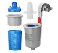 Kit Écumeur pour Piscine - Écumeur Flottant avec Panier Amovible | Outils De Nettoyage Automatique Robustes pour Usage Quotidien Extérieur