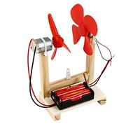 Kit Éducatif de Générateur Éolien Vertical, Modèle de Turbine avec Moteur pour Production d'Énergie Électrique, Jouet Scientifique DIY