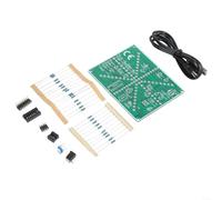 Kit éducatif DIY avec puces NE555 et CD4017 pour assembler un système d'éclairage fluide sur carte PCB de qualité FR4
