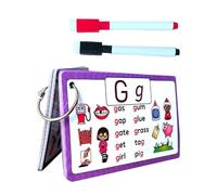 Kit éducatif réutilisable - Lot de 27 cartes de 5,3 x 3,6 pouces, subvention pour l'éducation précoce, tableau pour le suivi | Asile Activités de voyage Développement Linguisti