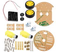 Kit éducatif STEM de robot voiture intelligente programmable 4x4 basé sur Arduino UNO R3, avec suivi intelligent, suivi automatique et évitement
