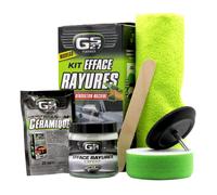 GS27 - Kit Efface Rayures Voiture en Mousse- À Utiliser Avec Une Perceuse - Élimine Facilement Les Rayures De La Carrosserie