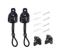 Kit élastique résistant aux intempéries pour stores roulants, essentiel pour une installation fiable de pare-soleil extérieur (noir)