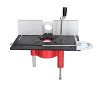 Kit Électrique de Levage pour Fraiseuse, Plateau d'Insertion pour Table de Fraisage, Base de Levage Précise 0-47 mm, en Alliage d'Aluminium, pour Dégauchissage, Chanfreinage et (Noire)