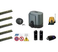 Kit électrique électrique K500 automatisation pour portail coulissant automatique 500 kg RIB AD00500 230 V + 5 mètres crémaillère NYLON