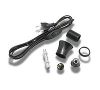 Kit électrique pour lampe DIY - Douille E14 noire avec câble - Sans abat-jour - Interrupteur manuel et instructions de montage inclus - Hanna's Laden