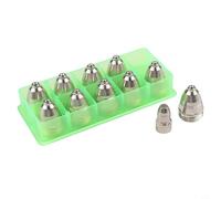 Kit électrode plasma et buse pour torche plasma, compatible avec les coupe-plasma CUT-70 à CUT-120, lot de 100 pièces avec électrodes en hafnium et Ch(1,3 mm)