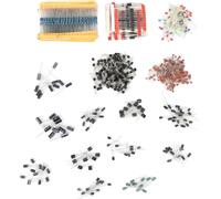 Kit électronique, 1390 pièces Résistances et condensateurs, polyvalent pour les projets, 5V