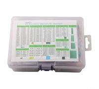 Kit électronique complet de 1818 pièces pour conception de circuit comprenant condensateurs monolithiques résistances transistors LED et circuit imprimé