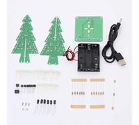 Kit Électronique d'arbre de Noël, Kit de LED D'arbres de Noël Colorés de 36 LED pour L'apprentissage de la Pratique de la Soudure des Étudiants Adolescents