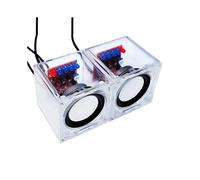 Kit Électronique de -Haut-Parleur à Monter Soi-Même, Composants Audio Double Canal 5V 1A, Composants Électroniques Transparents, Kit de Soudure