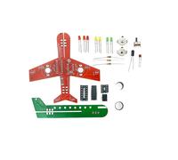 Kit Électronique DIY, Petit Avion, Lampe à Flux, Pratique Du Soudage, Kit D'Assemblage Scientifique Électronique, LED Clignotante, PCB